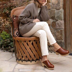 Nisolo All Day Heeled Clog - Brandy Size 6.5